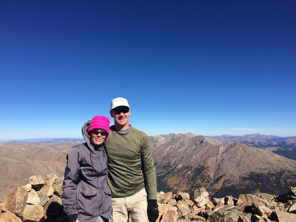 Tanya and Rob on Mt. Elbert