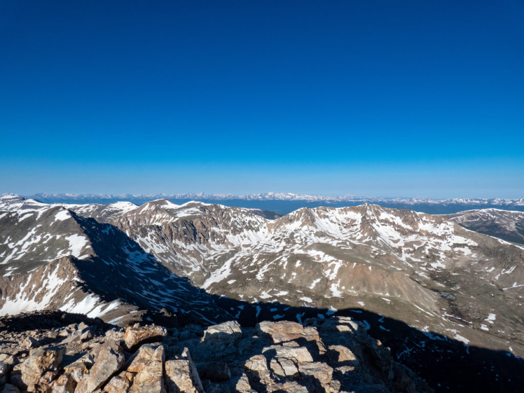 View from the top of Mount Democrat - Decalibron 14ers
